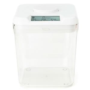 Ksafe タイムロッキング コンテナ 禁欲 ボックス (White Lid + Clear Base) - 14cm 自己管理 生活習慣 改善 Kitchen Safe Time Locking Container