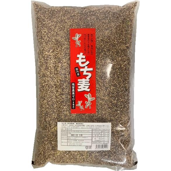 香川県産 もち麦（ダイシモチ） ５kg×１袋　 国産 残留農薬ゼロ・グリホサートゼロ・ネオニコチノイ...