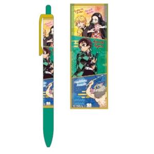 鬼滅の刃【在庫あり】【公式】ボールペンＡ　炭治郎禰豆子善逸伊之助　かまぼこ隊柄　メール便送料￥２００