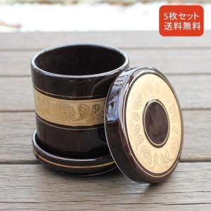 有田焼 アウトレット 金巻き 5枚セット 台付 茶碗蒸し 蒸し碗｜yamachu-aritayaki