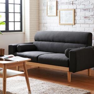 ヤマダオリジナル［2人掛］ソファ 「YS120012BK」 幅163 合成皮革