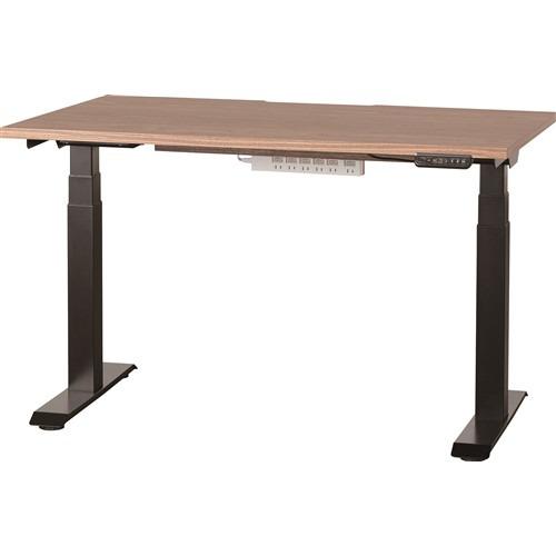 小島工芸 電動昇降デスク 幅120cm 61cmから126cmまで高さ設定可能 6個口コンセント C...