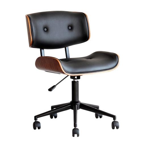 東馬 ＴＭグラム ワークチェア BK 幅74×奥行75×高さ110cm レトロモダン ブラック 54...