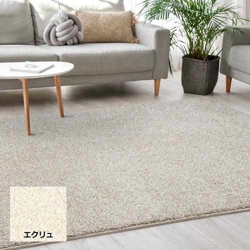 プレーベル アクセントラグ 「ジャスパー」 長方形190×240cm エクリュ ※防ダニ・抗菌 ホッ...
