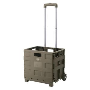 折りたたみキャリーカート 27L フタ付き キャスター付き 折りたたみ