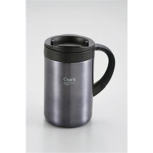 パール金属 M5383 シーエスプリ Wステン マグカップ 350ml ブラック