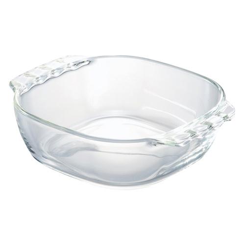 HTZ-40-BK 耐熱ガラス製トースター皿400 400ML クリア