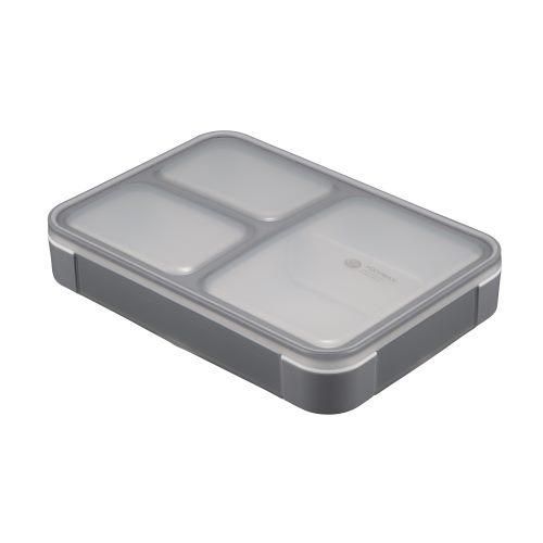 シービージャパン 薄型弁当箱 抗菌フードマン600 グレー