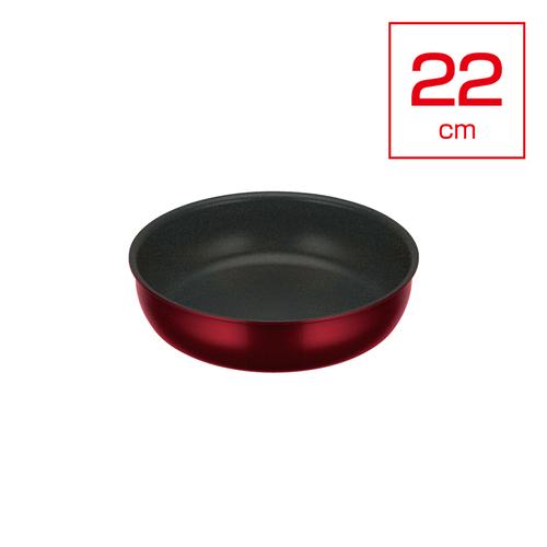 THERMOS サーモスデュラブルシリーズ取っ手のとれるフライパンKVD KVD022DR ディープ...