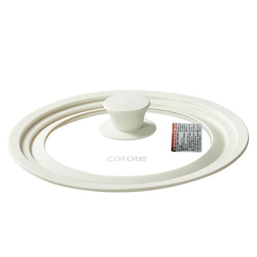 ベストコ CAROTE(カローテ) ガラス蓋 18cm 20cm 22cm 兼用 シリコ ン縁 アイ...