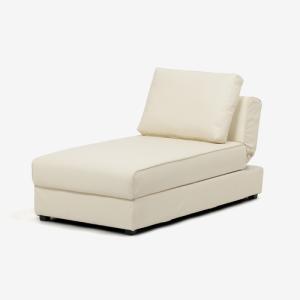 大塚家具 ソファベッド 「シェル」 布 ベージュ色 木脚【受注生産品