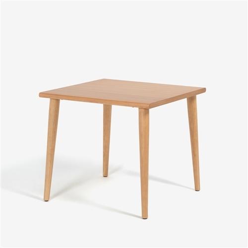 大塚家具 ダイニングテーブル「ユノ3」幅80cm レッドオーク材ホワイトオーク色 丸脚【※AR対応】