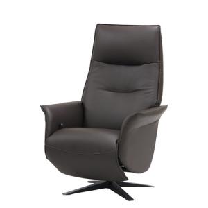 大塚家具 リクライニングチェア合成皮革ダークブラウン色