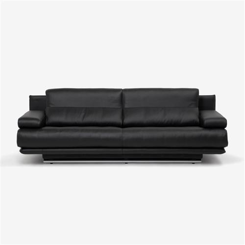 大塚家具 [3人掛]ソファ ROLF BENZ(ロルフベンツ) 「6500／226」 革 ブラック色...
