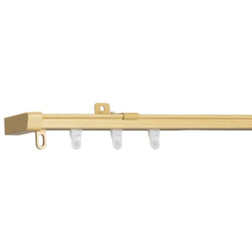 トーソー AJ606静音木目ウッディライト シングル1M 伸縮式カーテンレール AJ606静音Ｒ シ...
