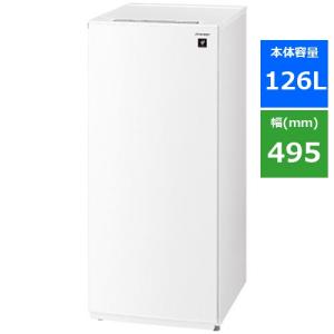 シャープ FJHF13H 冷凍庫 (126L・どっちもドア) W スノーホワイト｜yamada-denki-2