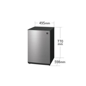 シャープ 冷凍庫 72L 左右付替 1ドア 幅...の詳細画像1