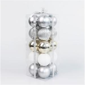 クリスマスオーナメントボール20個セット シルバー