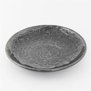 ヤマダオリジナル 天目皿21.8 幅21.8×奥行21.8×高さ2.0cm ブラック