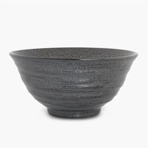 ヤマダオリジナル 天目どんぶり19.0 幅19.0×奥行19.0×高さ9.0cm ブラック