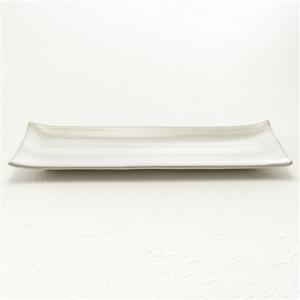 ヤマダオリジナル 粉引長皿 幅34.0×奥行12.0×高さ2.5cm