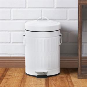 5L]ヤマダオリジナル 中バケツが取り出せるペダル式ゴミ箱