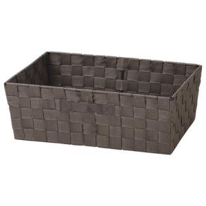 ちどり産業 PPストラップバスケット SF-902 ダークブラウン (幅38×奥行