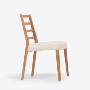 大塚家具 ダイニングチェアレッドオーク材ホワイトオーク色 座面PVC