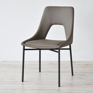 大塚家具 ダイニングチェア レイラ PVCダークグレー色 大塚家具（IDC