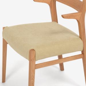 大塚家具 ダイニングチェア用カバー 半肘タイプ用 布カーキ