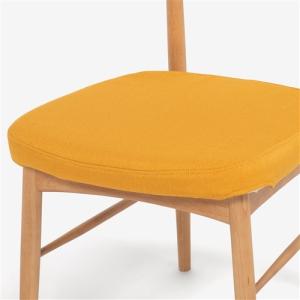 大塚家具 ダイニングチェア専用ファブリックカバー 布イエロー  レッドオーク ウォールナット材共通