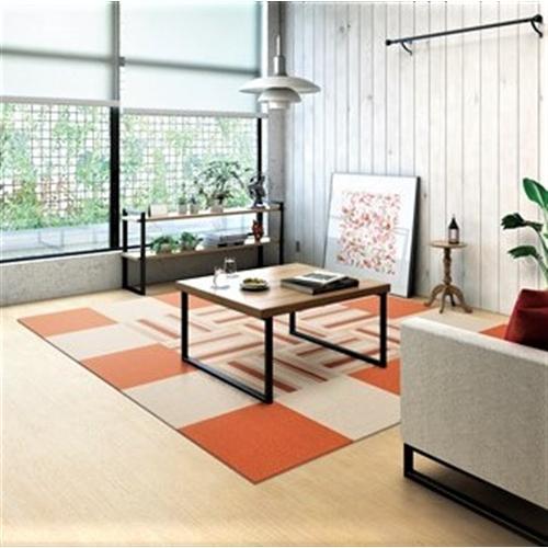 【在庫限り】東リ 吸着タイルカーペット カスタムラグ(CTR22)(バラ) キャロット 【40×40...