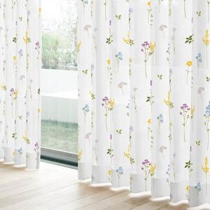 在庫限り】[100×198]レースカーテン YDDボイルバレル グレー 2枚入