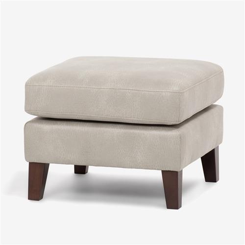 大塚家具 オットマン 「イブ SD-294C」 布 グレージュ色 脚ダークブラウン色