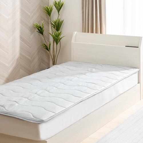 夏物大処分【在庫限り】2024 [セミダブル]ひんやり冷たい接触冷感MAX COOL 敷パッド グレ...