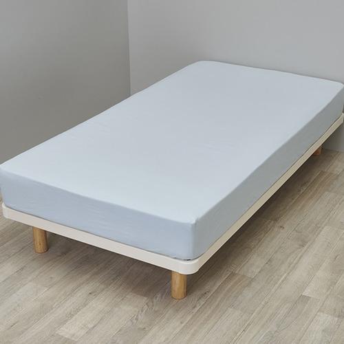 西川 カバーリングスタジオ クィックシーツ CT4007 100×200×30cm ブルー  綿10...