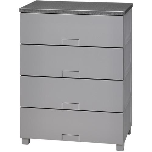 天馬 フィッツチェストFF6504 フルフラット 4段 収納 タンス グレー