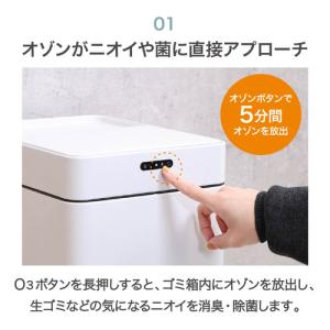 不二貿易 除菌消臭センサーダストボックス 45...の詳細画像3