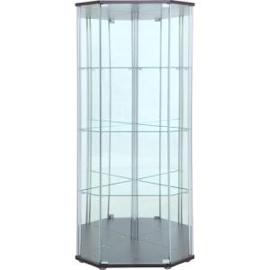 不二貿易 ガラスコレクションケース ブラウン 98846