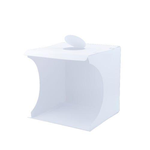 ナカバヤシ SAC-BOX04W LEDリングライト付き 撮影BOX