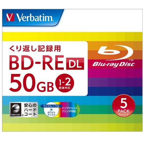 Verbatim DBE50NP5V2 BDメディア 50GB データ用 2倍速 BD-REDL 5...