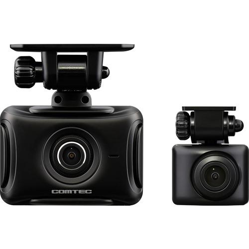 コムテック ZDR550D 前後2力メラドライブレコ一ダ一 プッシュレバースイッチ搭載 運転支援機能...