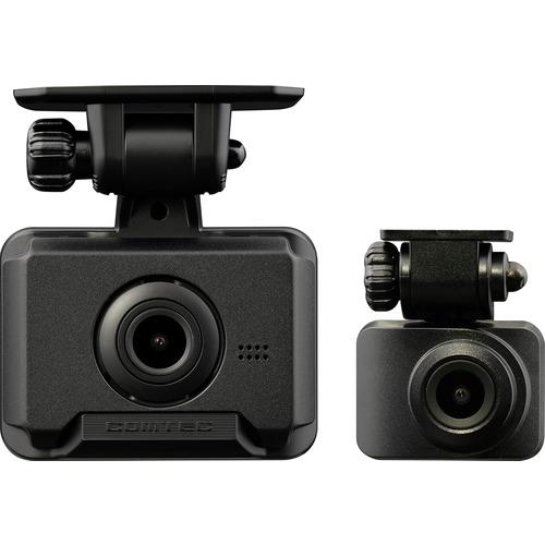 コムテック ZDR250D 前後2力メラドライブレコ一ダ一 プッシュレバースイッチ搭載 運転支援機能...