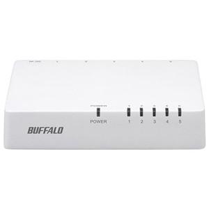 BUFFALO バッファロー 5ポートスイッチHUB LSW4-TX-5EPL/WHD ホワイト