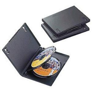 CCD-DVD07BK DVDトールケース(3枚収納×3枚セット・ブラック)