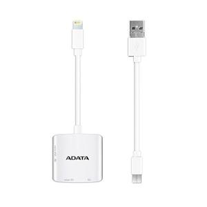 ADATA ALRAI910CWH 3WAY Lightning カードリーダー iOS Android Windows SD