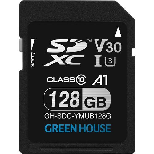 グリーンハウス GH-SDC-YMUB128G SDXCカード UHS-I U3 V30 A1 12...