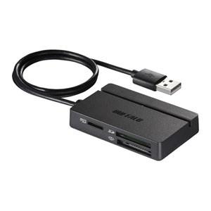 バッファロー USB2.0 マルチカードリーダー スタンダードモデル(ブラック) BSCR100U2BK｜yamada-denki