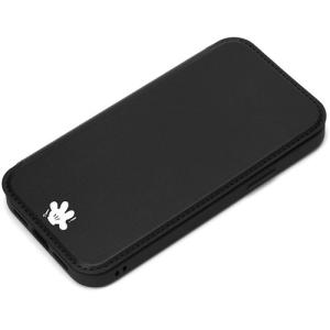 PGA PG-DGF21N01MKY iPhone 13 Pro用 ガラスフリップケース Premium Style ミッキーマウス／ブラック