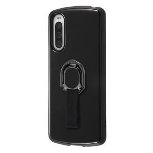 レイ アウト Xperia 10 IV 耐衝撃 ProCa + TailRing／ブラック RT-RXP10M4AC5／B
